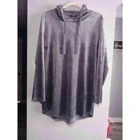 Alfani‎ Intimates Pullover Gray Hoodied Sweatshirt, Medium - Picture 4 of 6